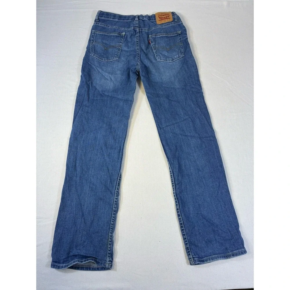 Levi's 514 Straight Leg‎ Boys Jeans Size 18 REG W29 L31 Adjustable Waist Blue